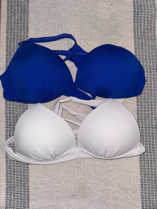 Conjunto de Bikinis Azul y Blanco