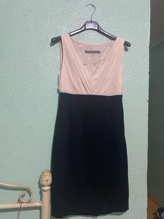 Vestido negro y blanco