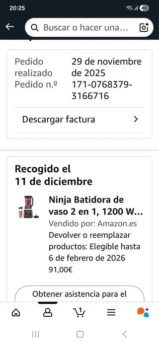 Batidora Ninja 2 en 1