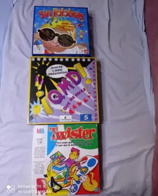 Lote 3 Juegos de Mesa: Sin Palabras, QMD, Twister