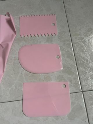 Set Utensili Pasticceria Rosa e Argento