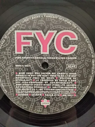 Vinilo LP Fine Young Cannibals FYC