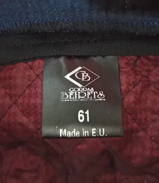 Gorro boina gris. Talla 61. Lana oveja merina.