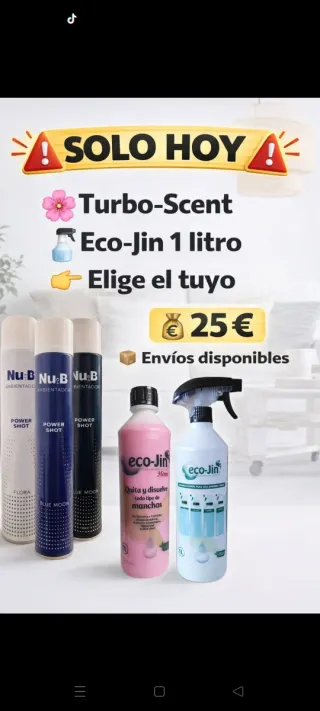 Eco-Jin 1L Turbo-Scent Limpiador