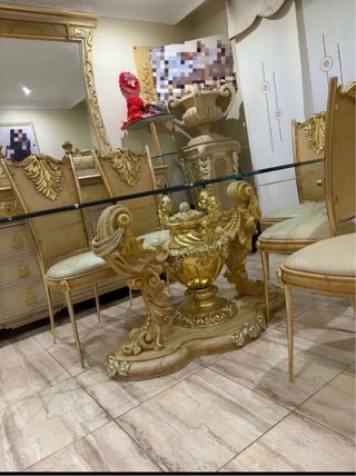 Relieve Metal Dorado Carruaje Egipcio