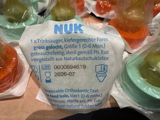 Tetinas NUK para biberón (0-6 meses)6+ Pack 12 6+6