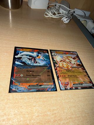 Reshiram EX y Arcanine EX Cartas Pokémon
