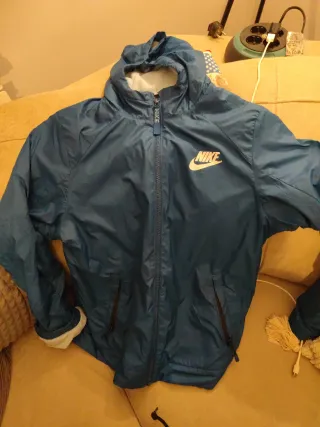 Chaqueta Nike niño azul y gris