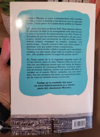 Saga de libros A tres metros sobre el cielo