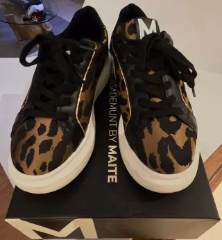 Zapatillas Lola Casademunt Animal Print Talla 38