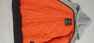 Giacca bomber Superdry verde con cappuccio