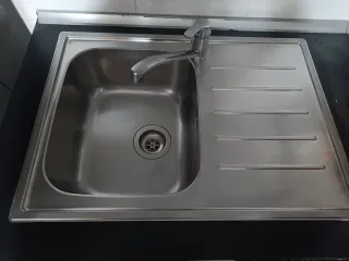 Cocina completa metal y madera