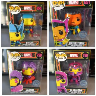 4 Funko Pop! Marvel: Thor, Dr. Strange, Gambit, Ma