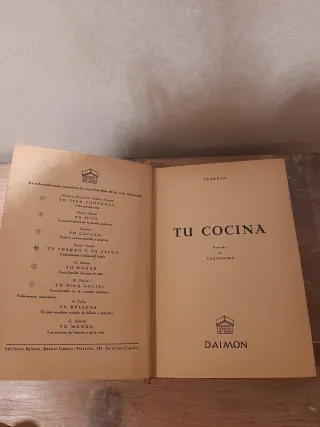 LIBRO COCINA ANTIGUO