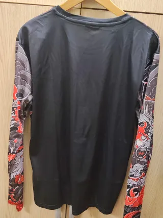 Camiseta manga larga hombre diseño japonés