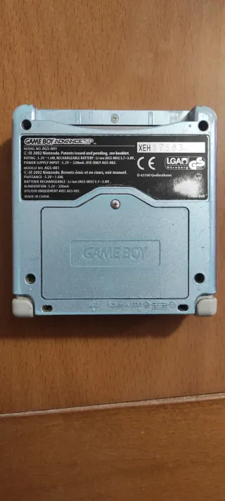 Nintendo Game Boy Advance SP, caricabatterie e custodia