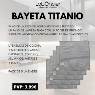 Bayeta Titanio LabOncler Pack 5 Unidades