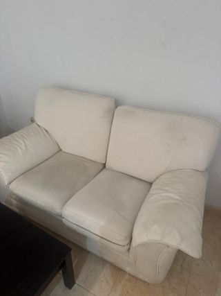 2 Sillones Blancos de Tela