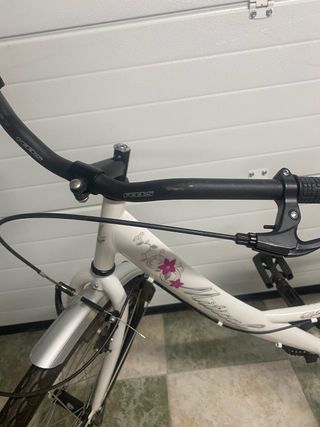 Bicicleta de paseo blanca