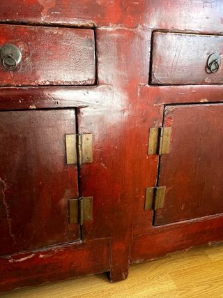 Aparador Oriental de madera maciza, 205cm