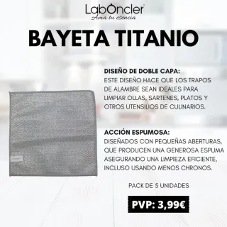 Bayeta Titanio LabOncler Pack 5 Unidades