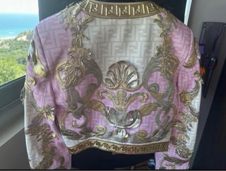 Chaqueta Fendi x Versace Fendace Piel Napa