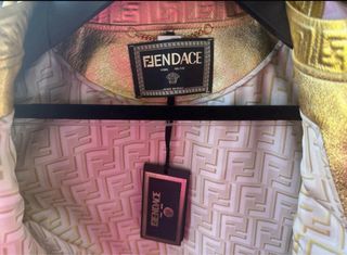 Chaqueta Fendi x Versace Fendace Piel Napa
