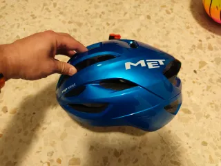 Casco MET Réplica Azul