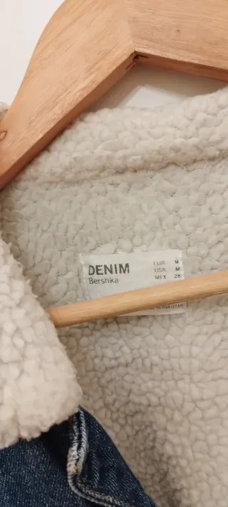 Chaqueta tejana forrada mujer