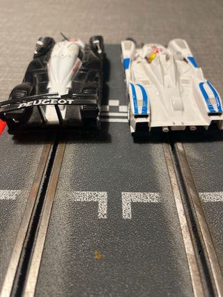 2 Coches Scalextric Audi TDI Le Mans