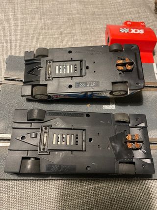 2 Coches Scalextric Audi TDI Le Mans