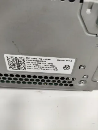 Radio/navegacion Pantalla VW Scirocco R Line