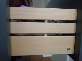 Mueble de baño con lavabo gris oscuro 60x47 cm