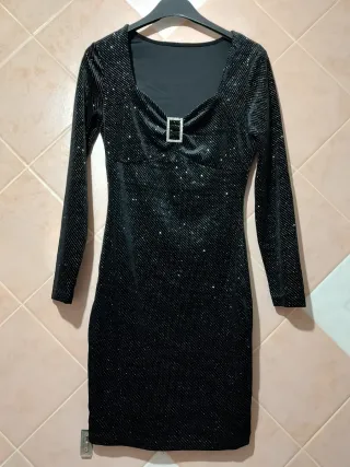 Vestito donna nero scintillante