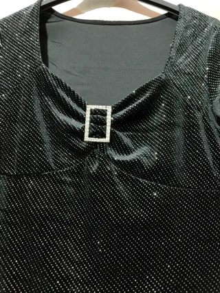 Vestito donna nero scintillante