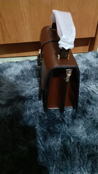Bolso de mano mujer marrón