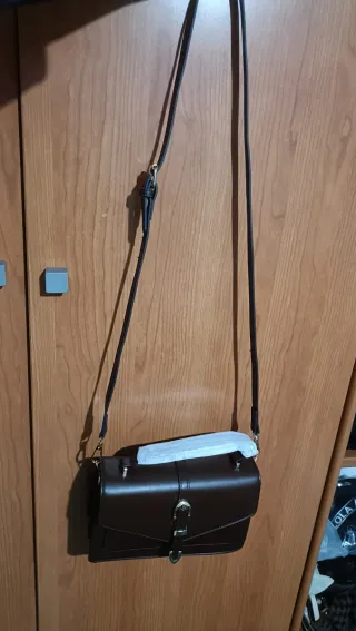 Bolso de mano mujer marrón