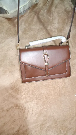 Bolso de mano mujer marrón