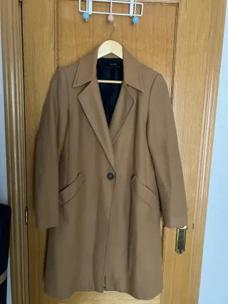 Abrigo Zara Camel Talla S