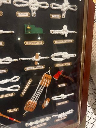 Cuadro de nudos náuticos decorativo