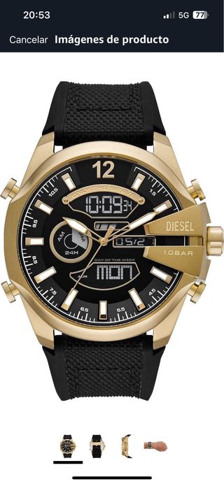 Reloj Diesel Vigor Hombre Negro/Dorado
