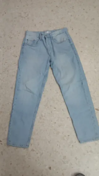 2 Vaqueros Baggy Bershka Negros y Azules Talla M