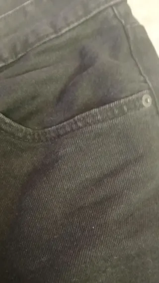 2 Vaqueros Baggy Bershka Negros y Azules Talla M