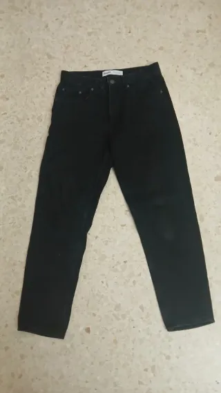 2 Vaqueros Baggy Bershka Negros y Azules Talla M