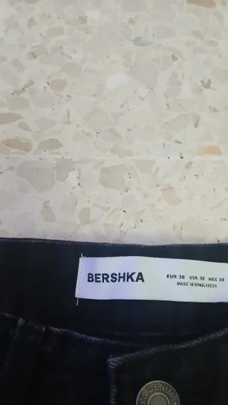 2 Vaqueros Baggy Bershka Negros y Azules Talla M