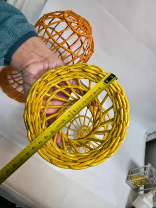 Soporte Exhibición Sombreros Mimbre