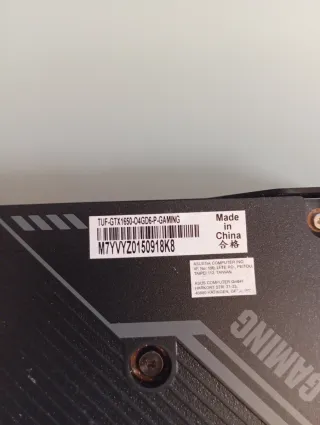 Tarjeta Gráfica ASUS TUF Gaming 4GB