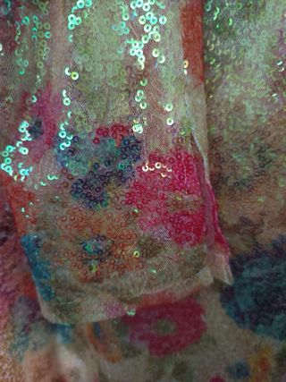 Vestido midi lentejuelas. Talla M