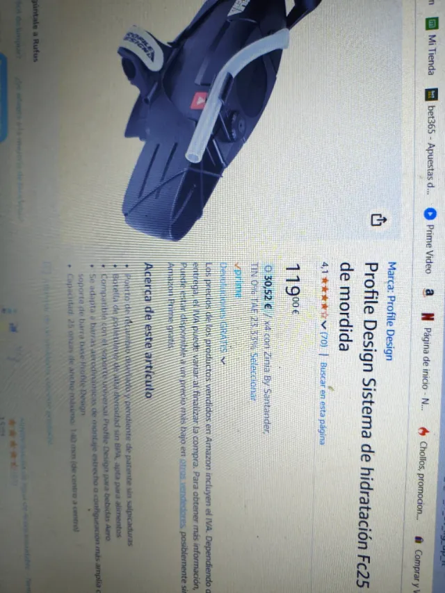 Sistema Hidratación Ciclismo Profile Design