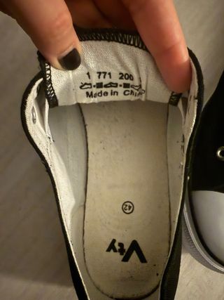 Sneakers Vty nere bianche taglia 42